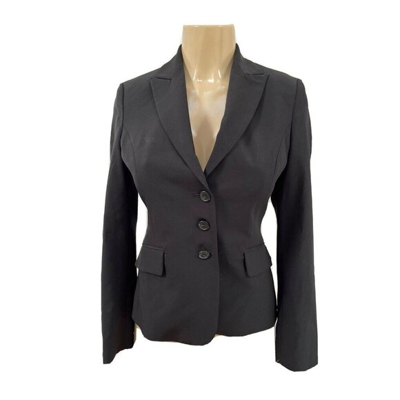 Sisley black fitted blazer lined size 38 - Picture 1 of 5